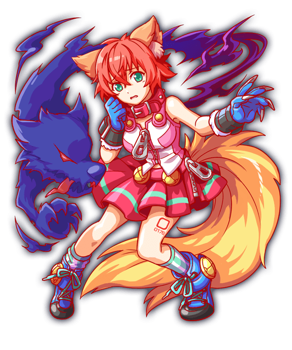 animal_collar, animal_ear_fluff, animal_ears, anime_coloring, ankle_boots, aqua_footwear, aqua_gloves, aqua_socks, artist_request, bare_arms, bare_shoulders, belt_collar, boots, breasts, cerberus_(crash_fever), claws, collar, crash_fever, cross-laced_footwear, crossed_bangs, dog_girl, full_body, fur-trimmed_wrist_cuffs, game_cg, gloves, green_eyes, grey_wrist_cuffs, hair_between_eyes, horizontal-striped_skirt, kneehighs, lace-up_boots, large_belt, large_breasts, large_tail, leg_tattoo, legs_apart, miniskirt, neck_collar, number_tattoo, numbered, official_art, open_hand, open_mouth, outline, pink_shirt, pleated_skirt, red_collar, red_eyes, red_outline, red_skirt, redhead, shirt, short_hair, single_horizontal_stripe, skirt, socks, solo_focus, square, square_tattoo, strapless, strapless_shirt, striped_clothes, striped_skirt, striped_socks, suspenders, tachi-e, tail, tattoo, third-party_source, tongue, tongue_out, transparent_background, tube_socks, two-tone_shirt, two-tone_socks, vertical-striped_clothes, vertical-striped_socks, white_nails, white_socks, wrist_cuffs, yellow_tail, zipper_pull_tab, zipper_skirt