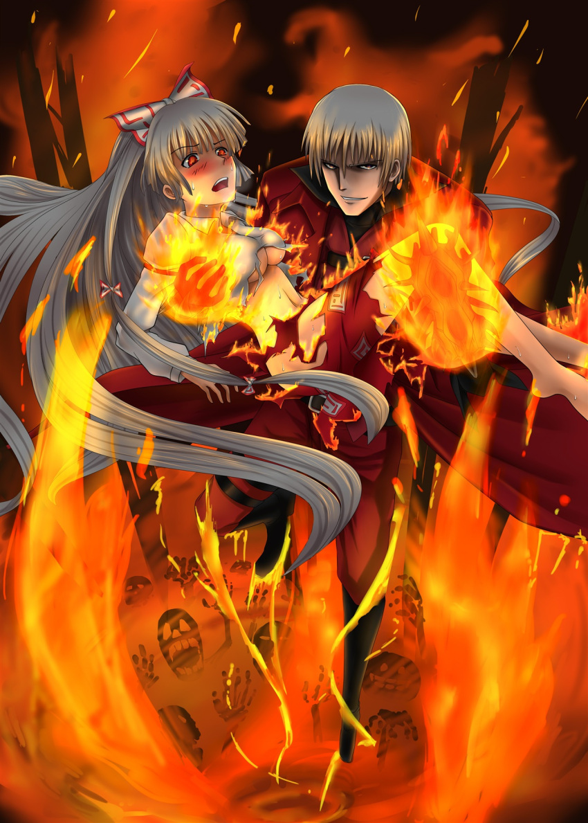 1boy, 1girl, breasts, crossover, dante, dante_(devil_may_cry), devil_may_cry, devil_may_cry_(series)