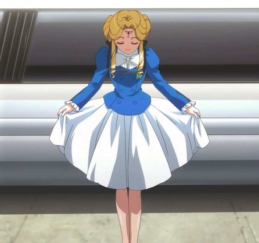 cap, curtsey, highres, limousine, screencap, shine_hausen, skirt, stitched