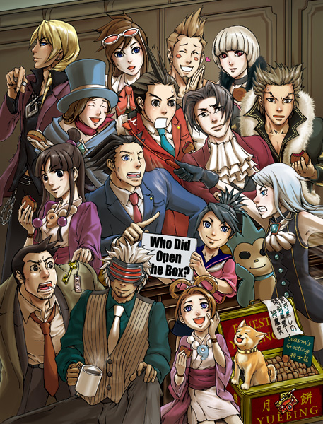 6+boys, 6+girls, ace_attorney, ace_attorney_investigations, ace_attorney_investigations:_miles_edgeworth, black_gloves, black_hair, blonde_hair