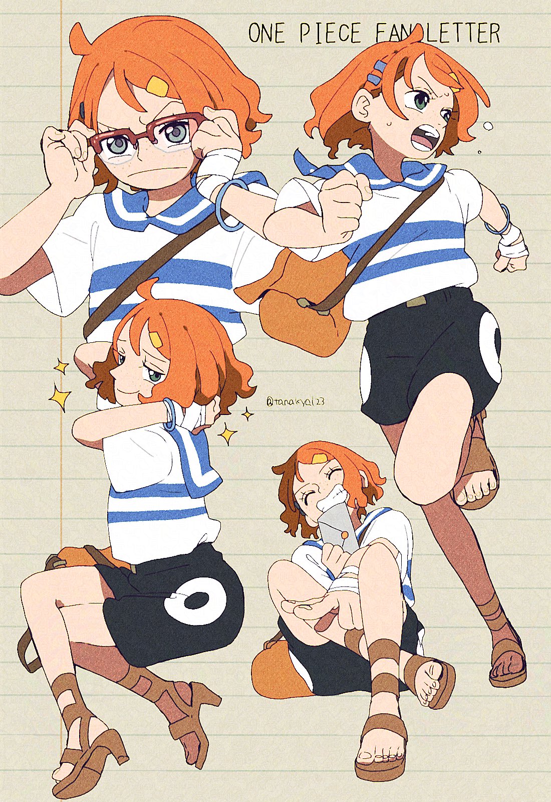 1girl, bag, bandaged_hand, bandages, bangle, black_shorts, bracelet, child