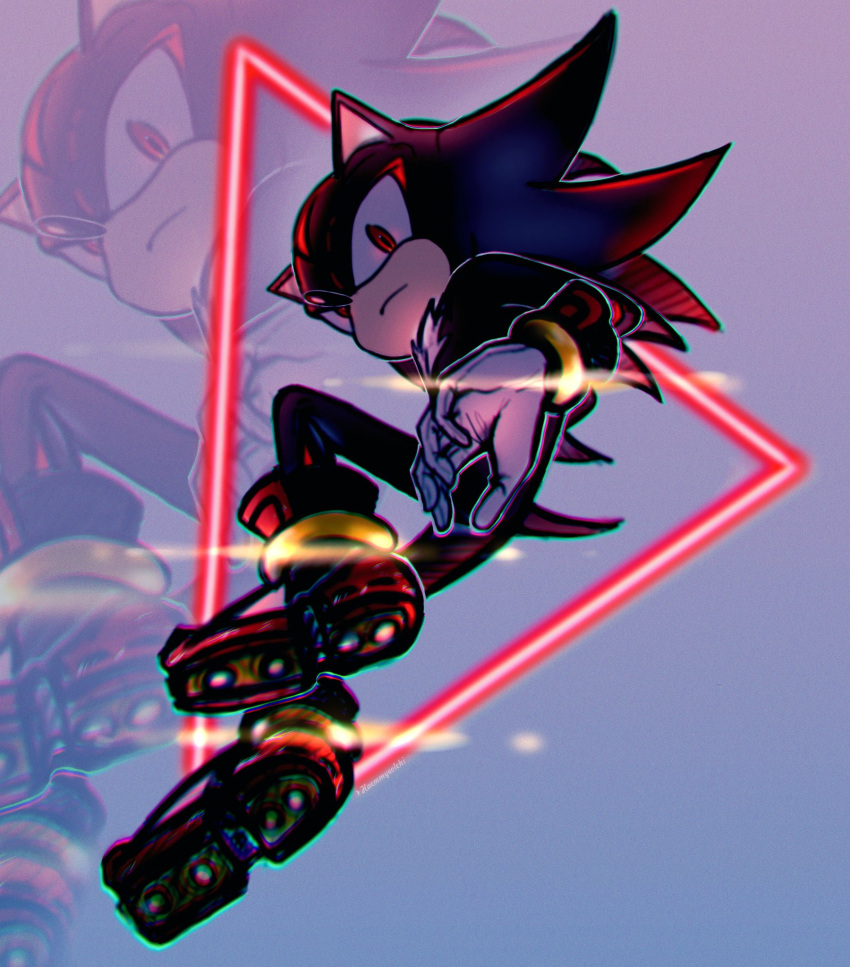 1boy, animal_ears, animal_nose, chromatic_aberration, closed_mouth, commentary, full_body, furry