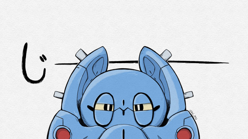 1other, armor, blue_armor, commentary, english_commentary, highres, ini_eru, looking_at_viewer