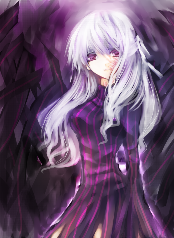 dark_sakura, fate/stay_night, fate_(series), hair_ribbon, hoozuki, long_hair, matou_sakura, red_eyes