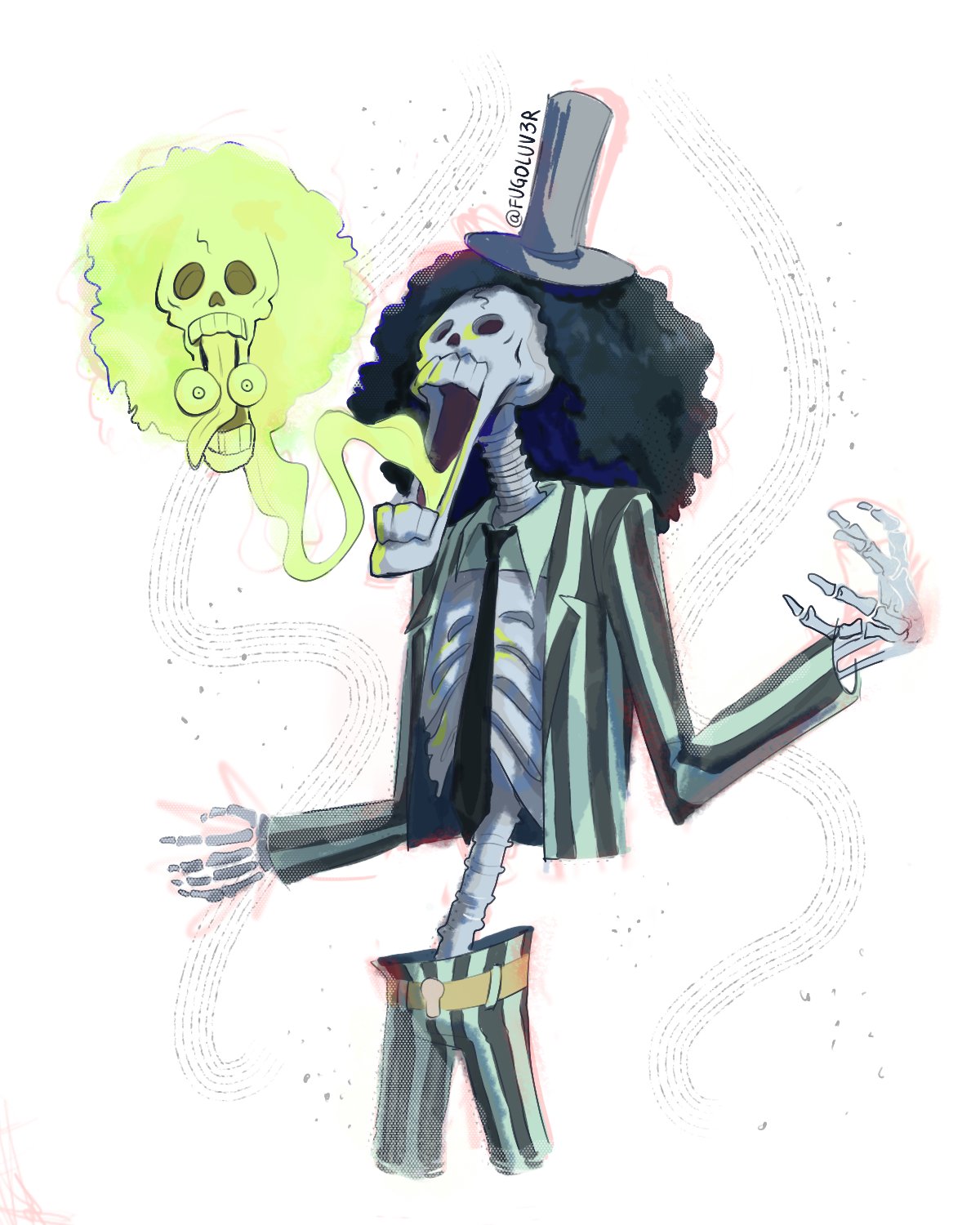 1boy, afro, artist_name, beetlejuice_beetlejuice, betelgeuse_(beetlejuice), betelgeuse_(beetlejuice)_(cosplay), black_hair, black_necktie