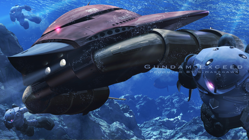3d, air_bubble, bubble, english_text, fake_screenshot, fleet, glowing, glowing_eye