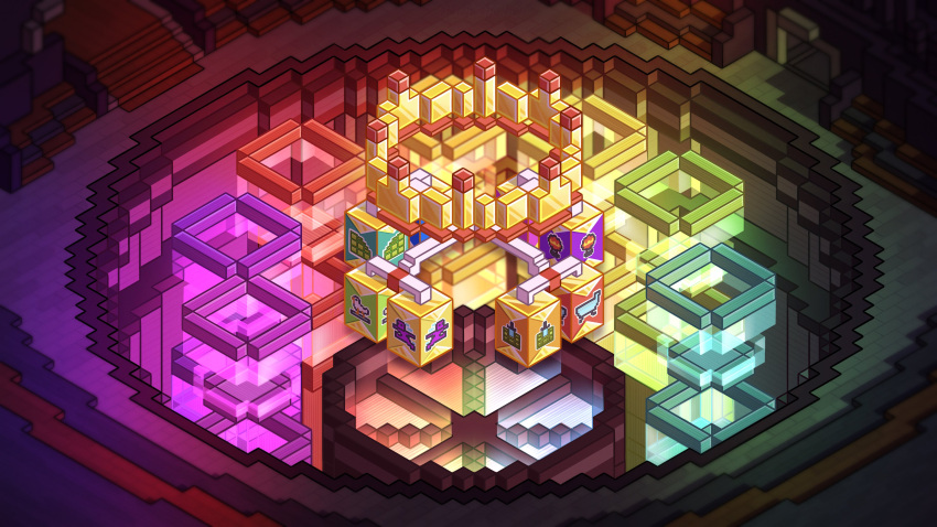 absurdres, architecture, arena, block_(minecraft), colorful, commentary, decision_dome, english_commentary