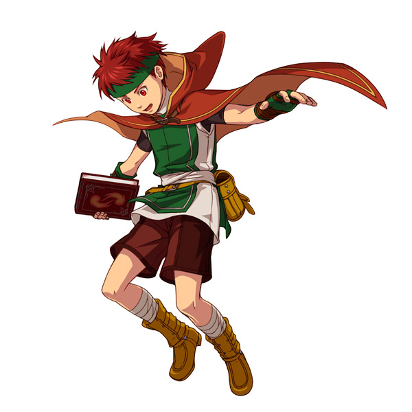 1boy, book, boots, cape, child, commentary_request, fingerless_gloves, fire_emblem