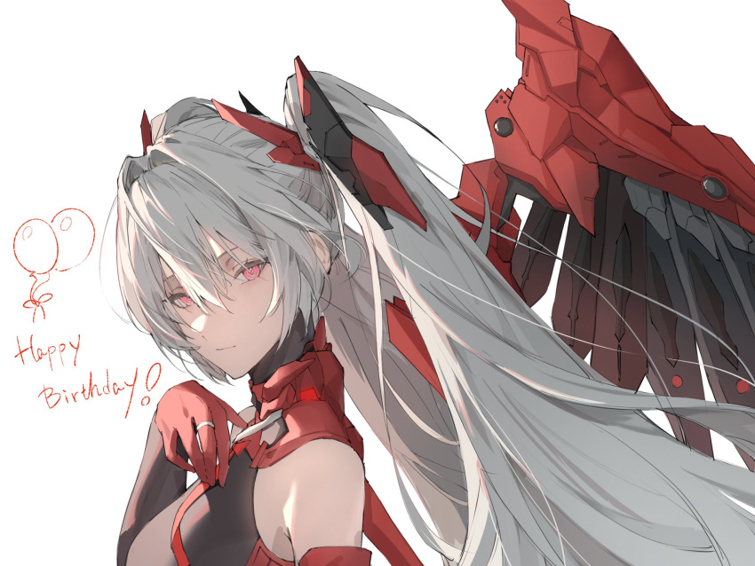 1girl, black_bodysuit, bodysuit, cross-shaped_pupils, english_text, grey_hair, hair_between_eyes, hair_intakes