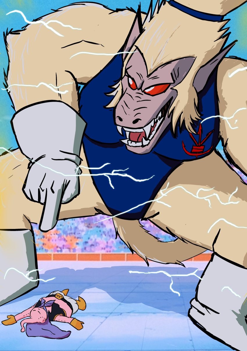 1boy, 1girl, absurdres, blue_leotard, boots, bra_(dragon_ball), dragon_ball, dragon_ball_eschaton