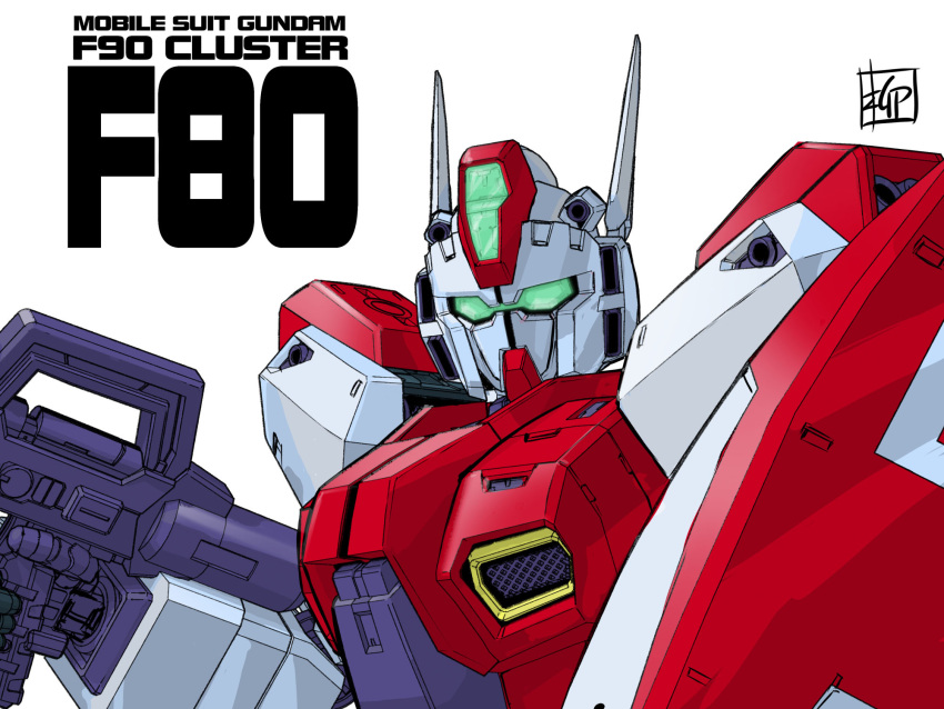 antennae, beam_rifle, energy_gun, english_commentary, f80_(mobile_suit), gun, gundam, gundam_f90