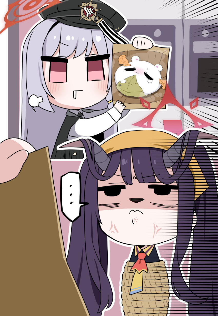 ..., absurdres, anger_vein, angry, b.t._(boob_tong), bad_link, black_horns, black_jacket