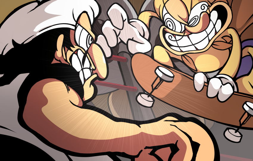 2boys, absurdres, battle, black_hair, black_pants, black_shirt, bodysuit, cape