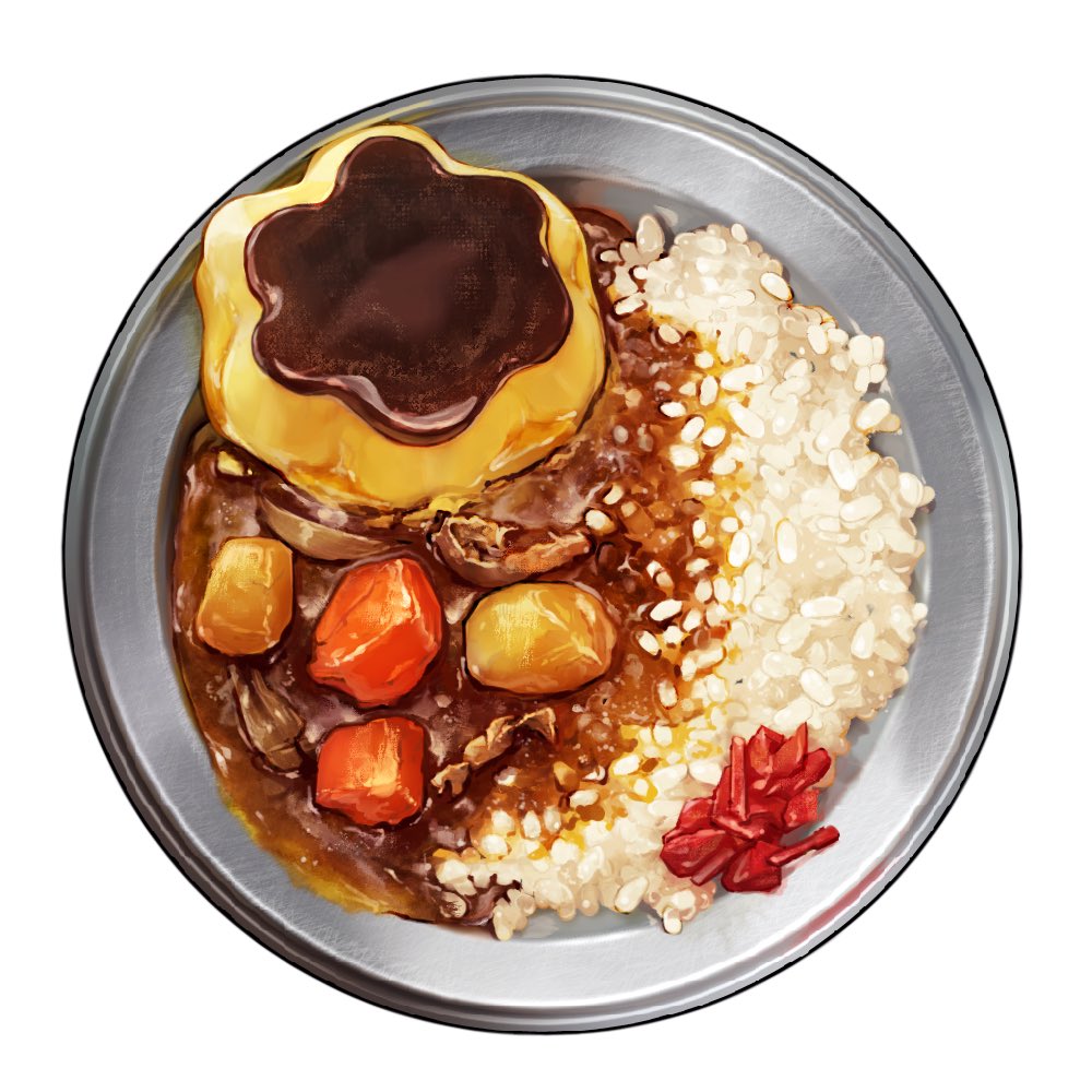 bowl, carrot, commentary, curry, curry_rice, food, food_focus, gravy