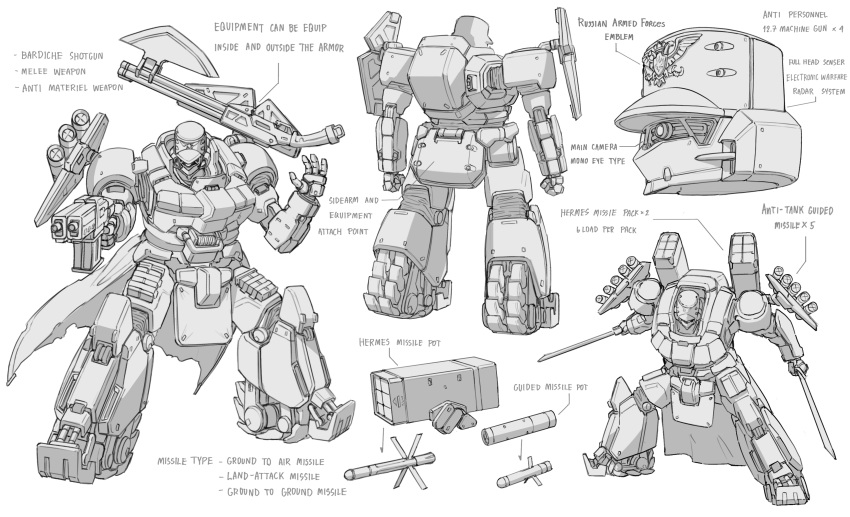 absurdres, aiming, anti-aircraft_missile, anti-tank_missile, arctic_camouflage, axe, bayonet, camouflage