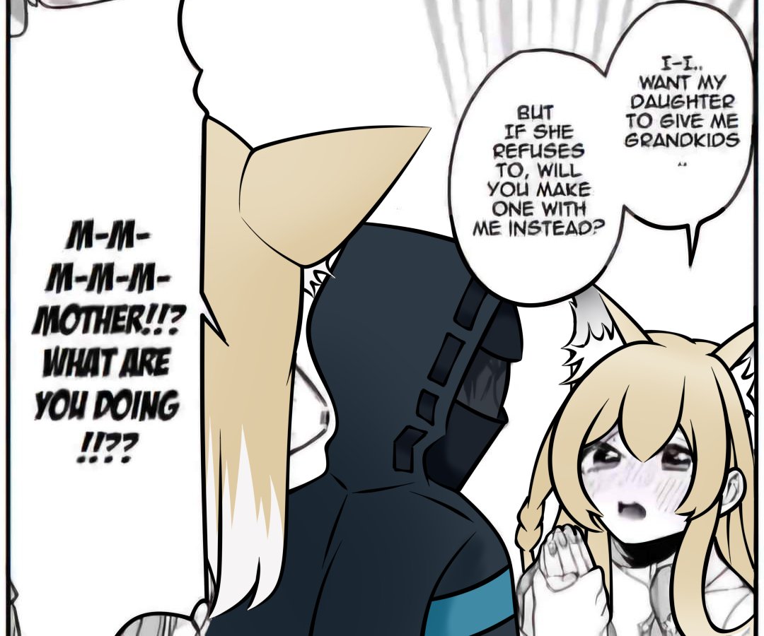 2girls, alternate_costume, animal_ear_fluff, animal_ears, arknights, black_coat, blonde_hair, coat