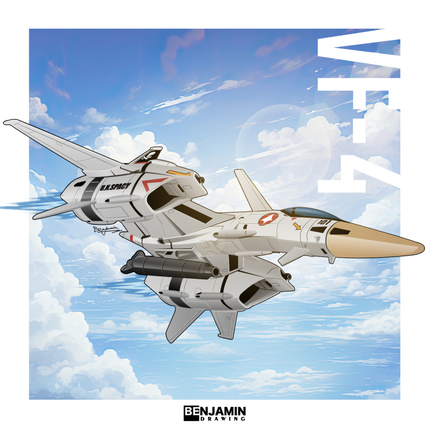 aircraft, airplane, arrow_(symbol), benjamin_(user_scjv3278), clouds, fighter_jet, gunpod, head_tilt