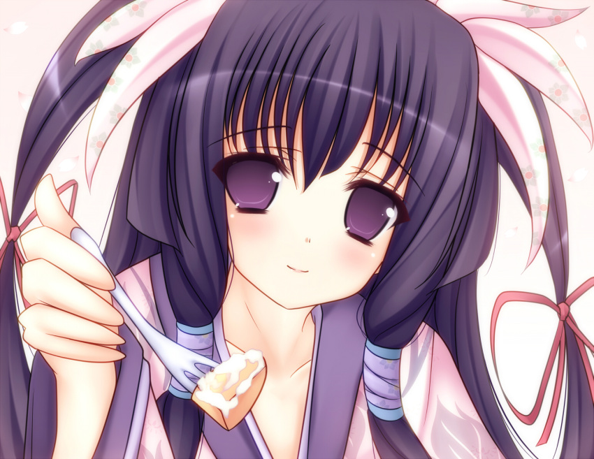 feeding, itsuka_todoku_ano_sora_ni, mikan_(5555), ousuki_konome, pov_feeding, purple_hair