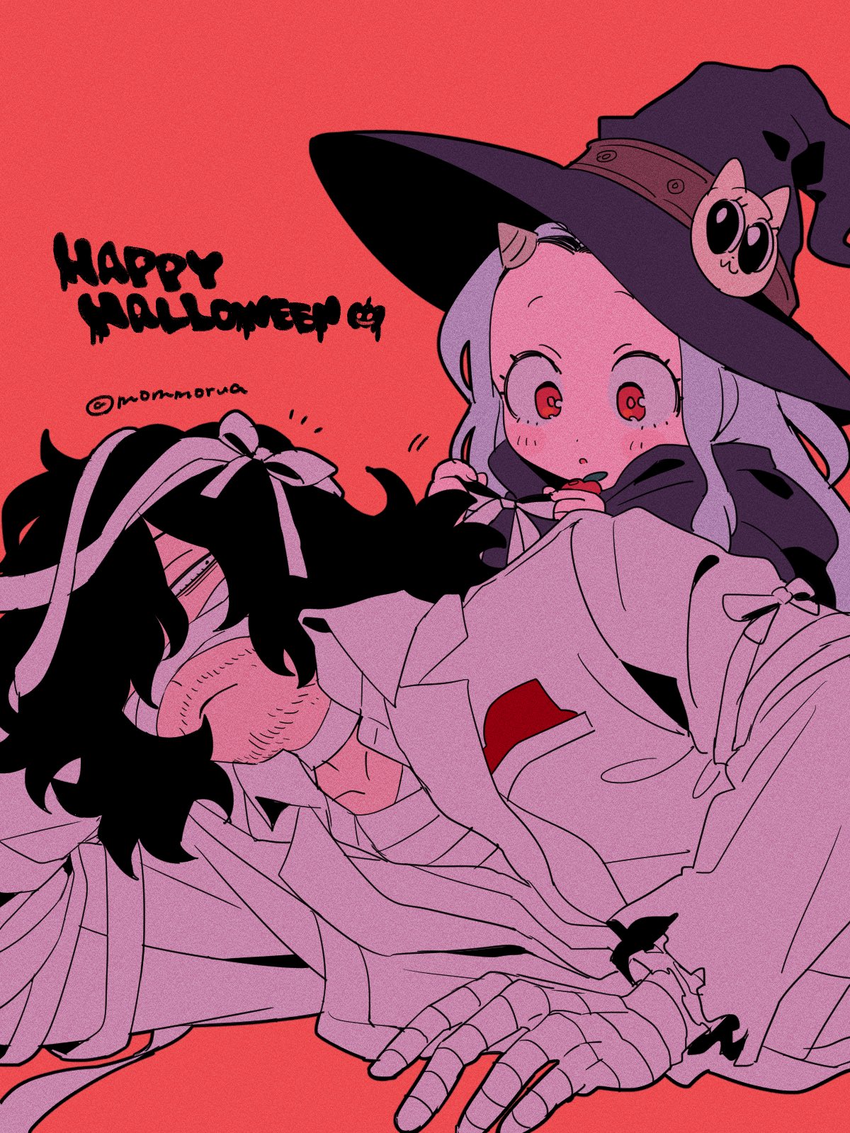 1boy, 1girl, beard_stubble, black_hair, boku_no_hero_academia, child, eraser_head_(boku_no_hero_academia), eri_(boku_no_hero_academia)