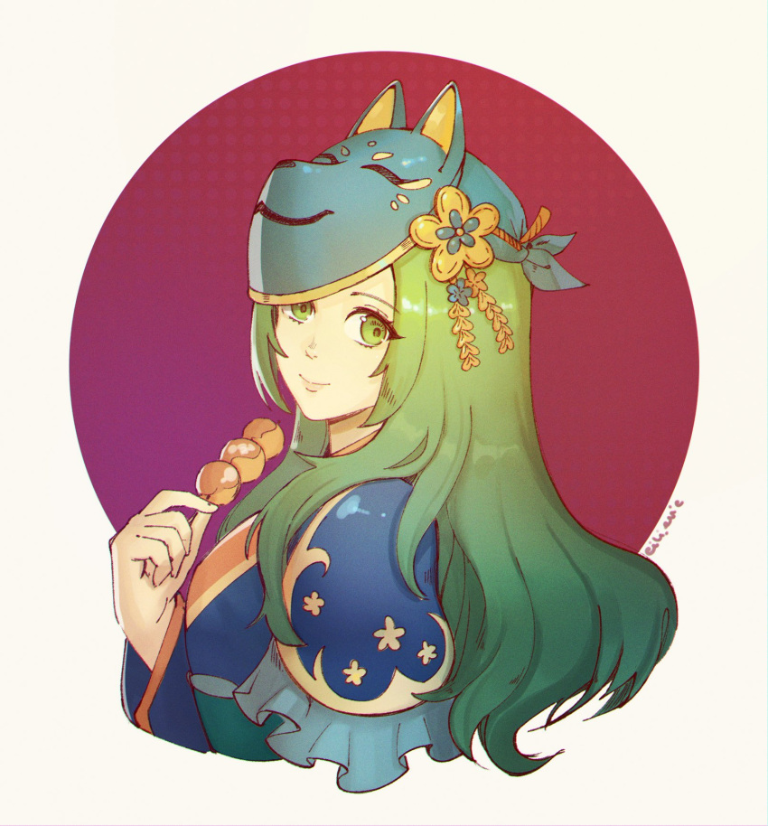 1girl, armor, closed_mouth, commentary, dango, eili_enie, english_commentary, fire_emblem