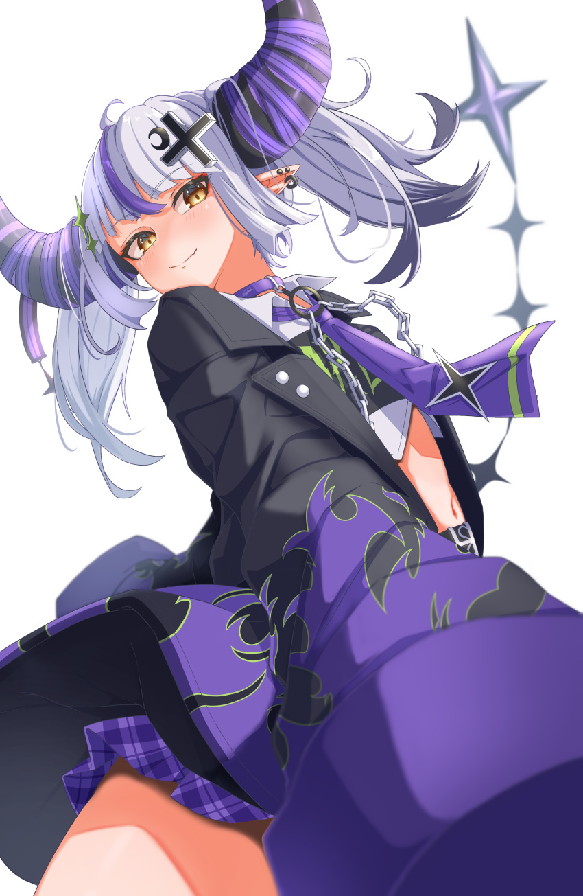 1girl, absurdres, ahoge, benjamin_1kt, blush, character_name, choker, clothes_writing