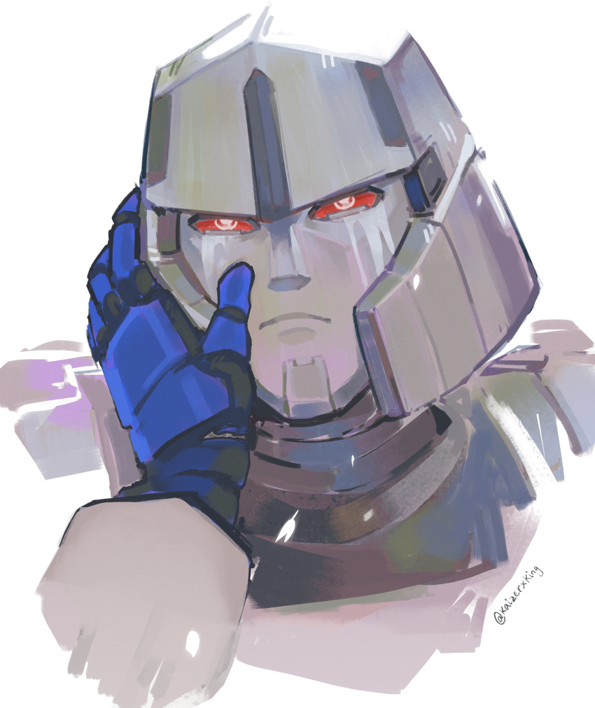 2boys, absurdres, highres, kaizer_(kaizerxking), looking_at_viewer, mecha, megatron, multiple_boys