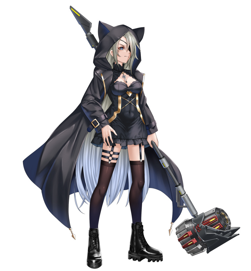 1girl, abs, boots, ceijin, cleavage_cutout, clothing_cutout, commission, commissioner_upload