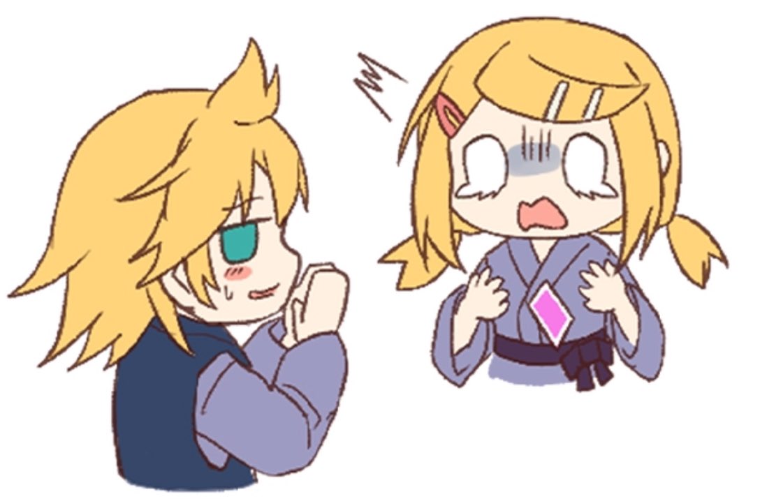 ^^^, ahoge, apologizing, aqua_eyes, averting_eyes, blush_stickers, brother_and_sister, card