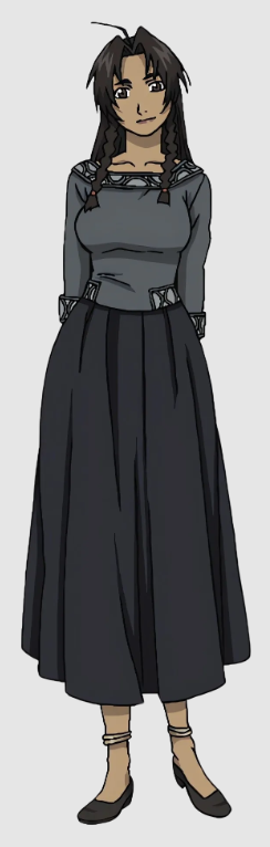 anklet, braid, brown_eyes, brown_hair, conqueror_of_shambala, double_braid, fullmetal_alchemist, long_hair