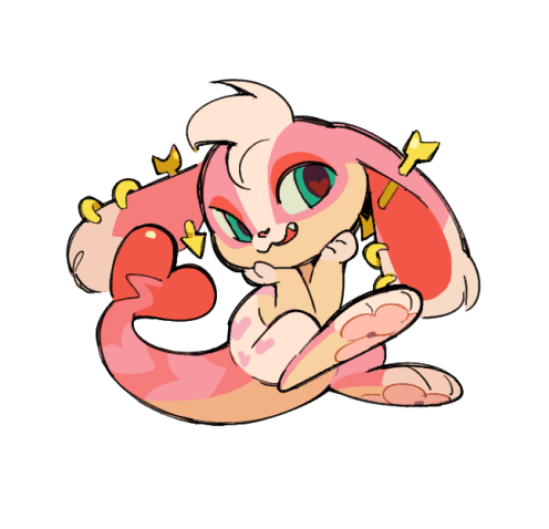 animal_focus, aqua_eyes, arrow_(projectile), barbell_piercing, chibi, chibi_only, commission, creature