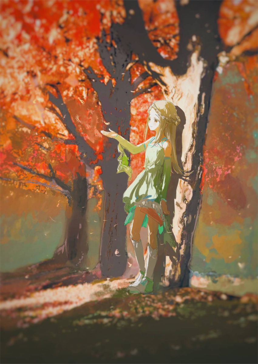 1girl, absurdres, arisu_syndrome, blonde_hair, braid, braided_bangs, chinese_commentary, commentary