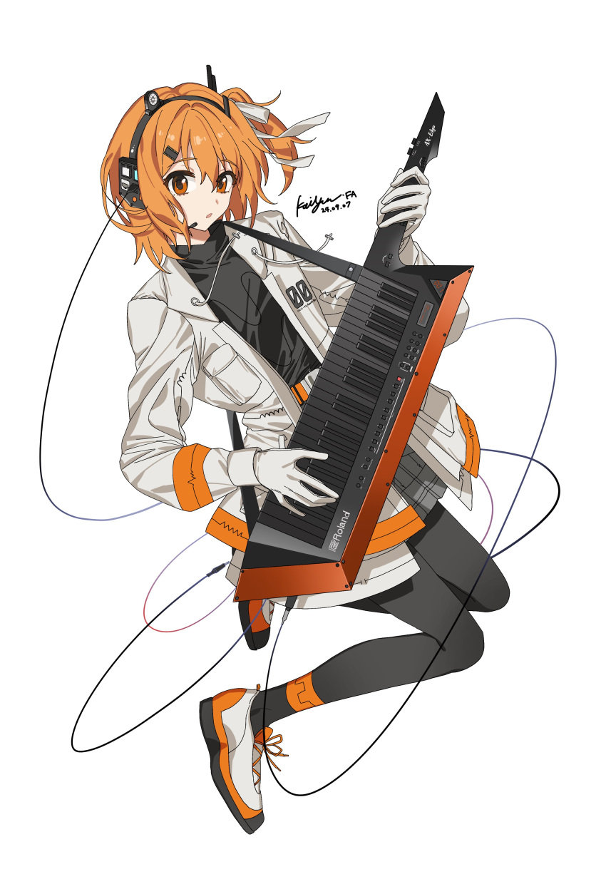 1girl, a.i._voice, absurdres, adachi_rei, belt, black_pantyhose, black_shirt, gloves