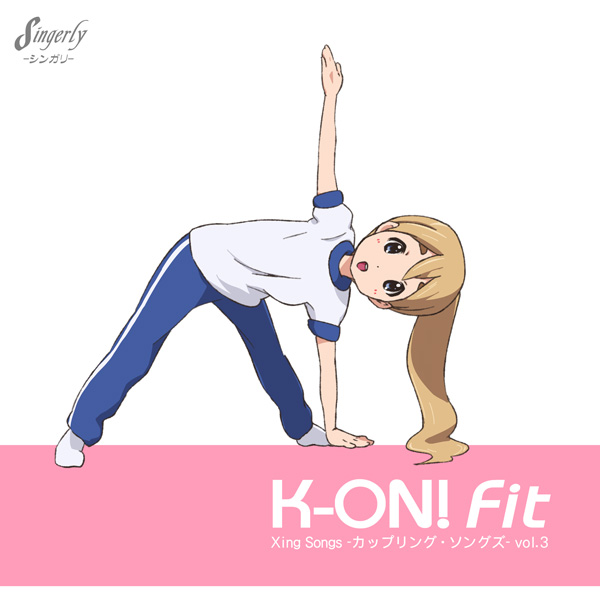 :o, arm_up, blonde_hair, blue_eyes, errant, gym_uniform, jogging_pants, k-on!
