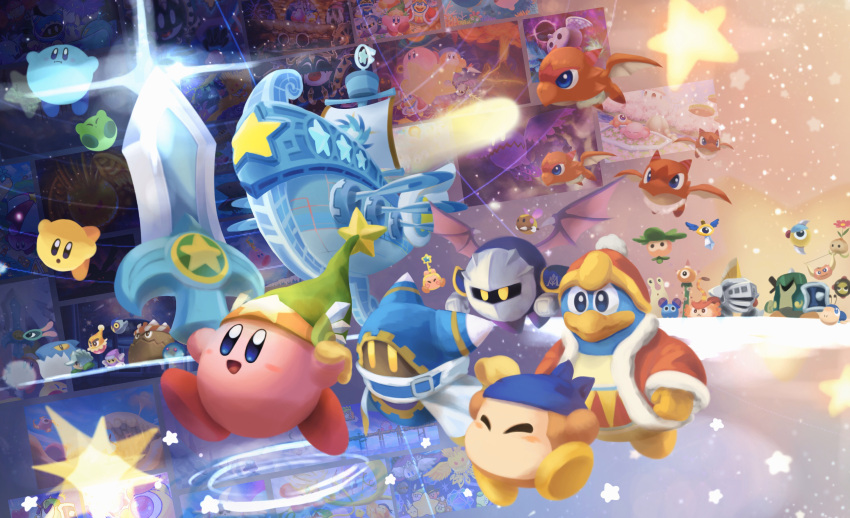 :t, ^_^, animal_ears, armor, bandana, bandana_waddle_dee, beak, beanie