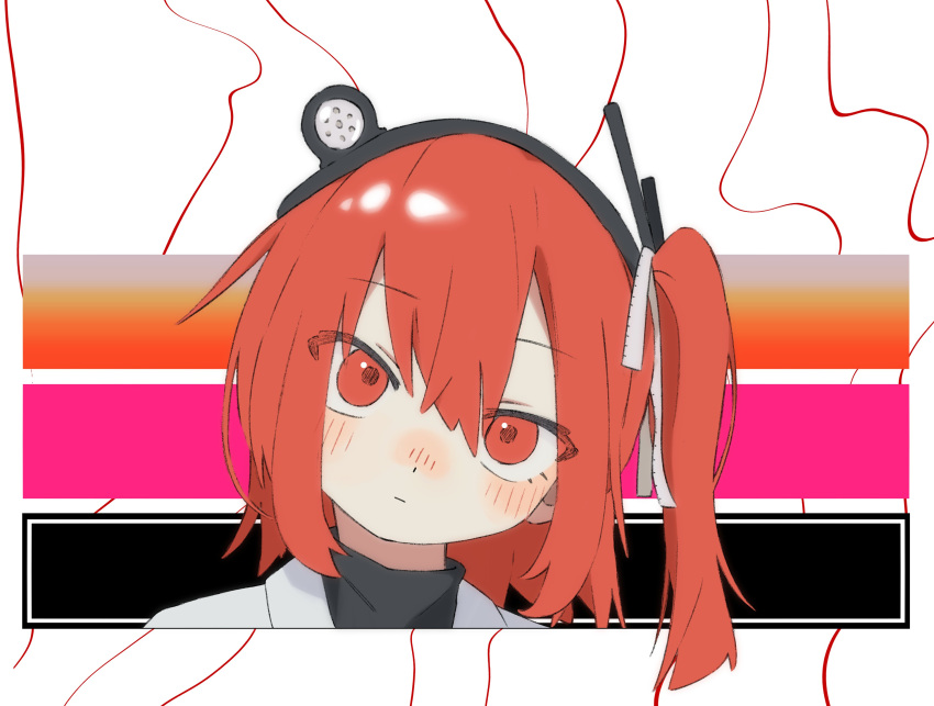 1girl, a.i._voice, abstract_background, absurdres, adachi_rei, adachi_rei_(avogado6), blush, closed_mouth