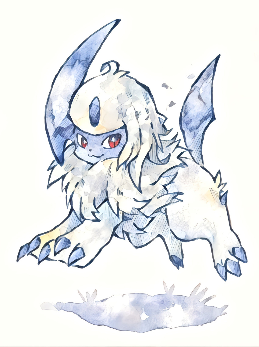absol, absurdres, animal_focus, claws, closed_mouth, highres, horns, no_humans