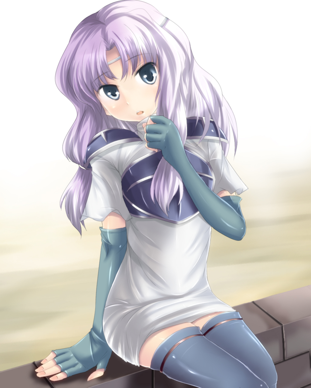 blue_eyes, blush, elbow_gloves, fire_emblem, fire_emblem:_rekka_no_ken, florina, florina_(fire_emblem), gloves