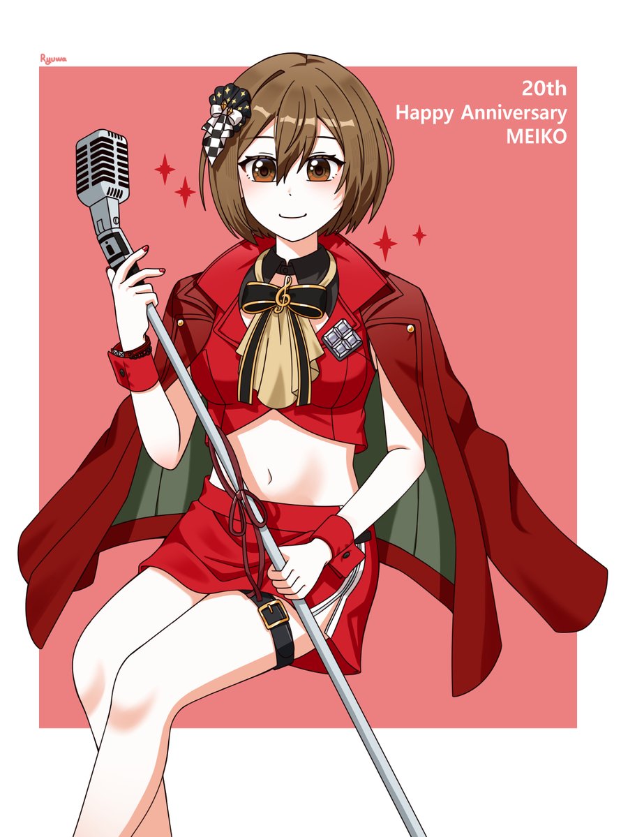 1girl, anastry_00, artist_name, brown_eyes, brown_hair, character_name, closed_mouth, crop_top