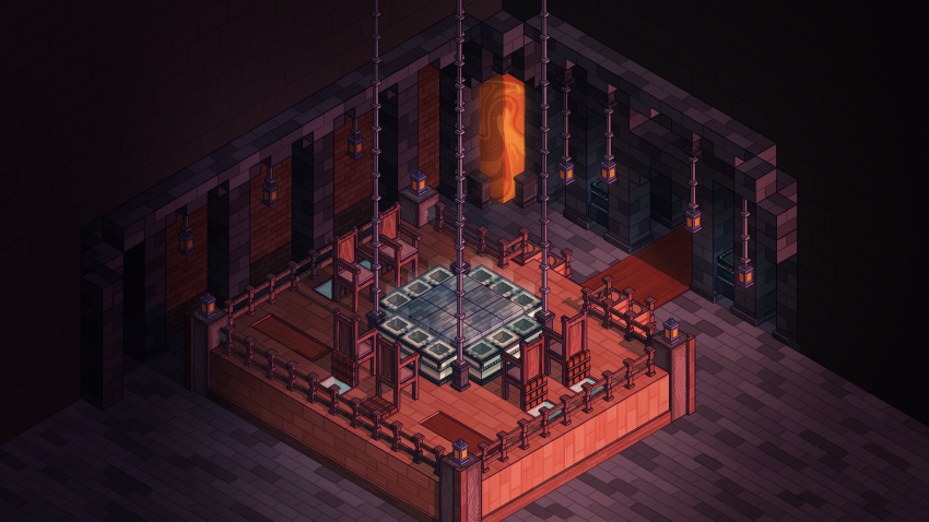 absurdres, block_(minecraft), block_(object), chair, commentary, dream_smp, end_portal, english_commentary