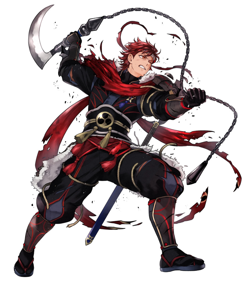 1boy, diamant_(fire_emblem), diamant_(ninja)_(fire_emblem), fire_emblem, fire_emblem_engage, fire_emblem_heroes, highres, ninja, non-web_source, official_alternate_costume, official_art, solo