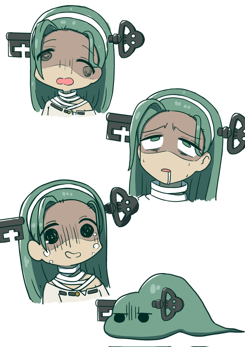 1girl, a.b.a, animalization, bandaged_head, bandages, bocchi_the_rock!, cosplay, cropped_shoulders