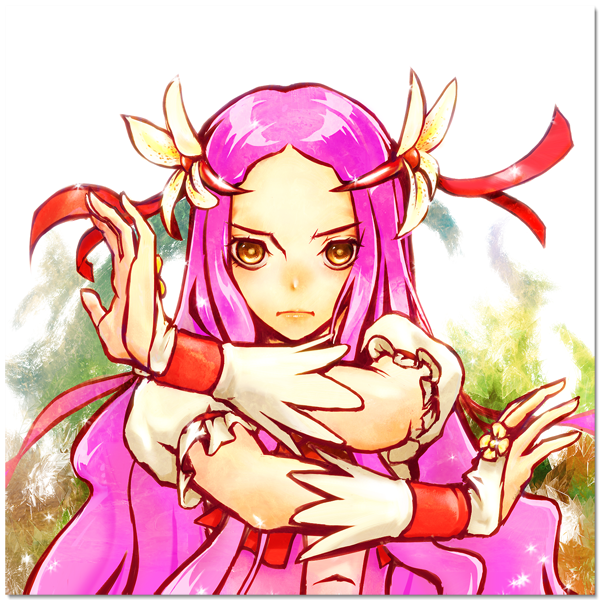 amon_(mulciber), brown_eyes, cure_flower, flower, hair_flower, hair_ornament, hanasaki_kaoruko, heartcatch_precure!