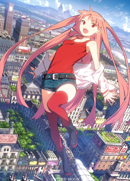 boots, character_request, city, girls'_work, girls'_work, jewelry, long_hair, necklace