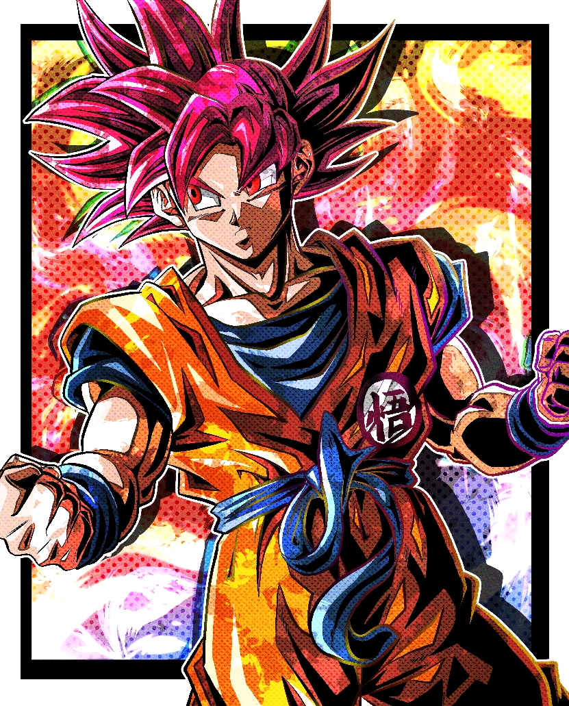 1boy, blue_background, blue_sash, blue_shirt, clenched_hands, closed_mouth, commentary_request, curtained_hair