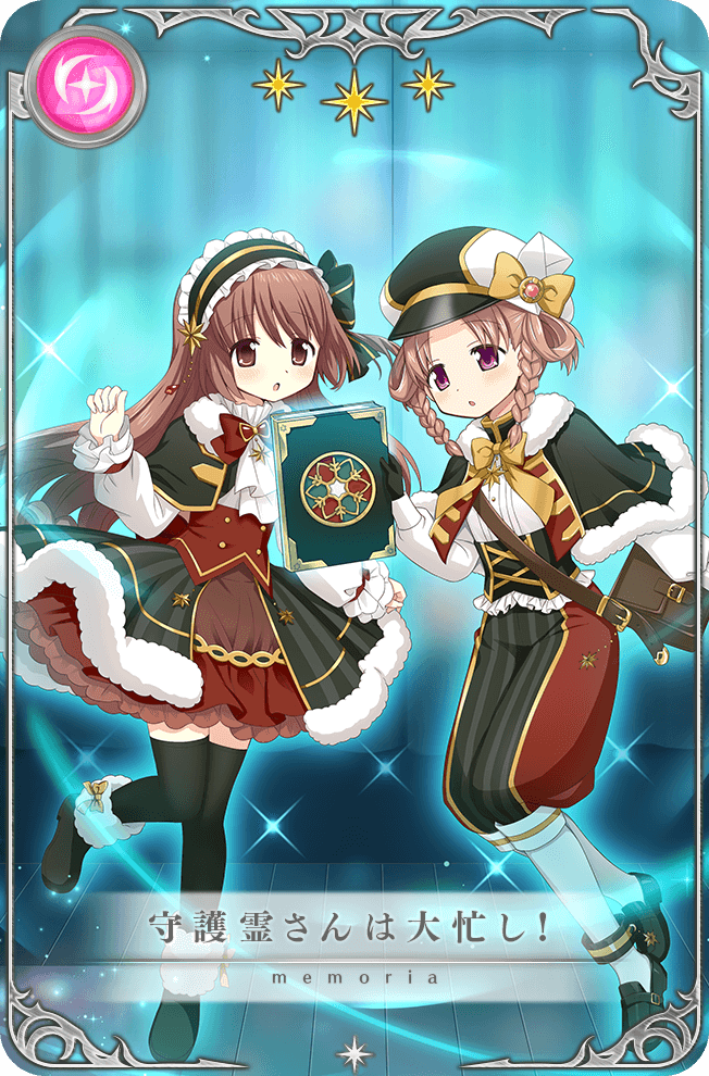 2girls, :o, anklet, artist_request, ascot, bag, black_bow, black_capelet