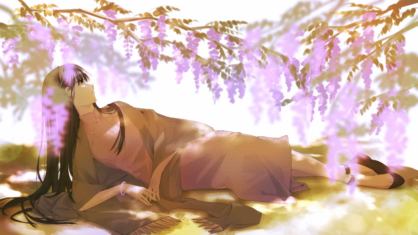 1girl, bangle, black_footwear, black_hair, bracelet, china_dress, chinese_clothes, dress