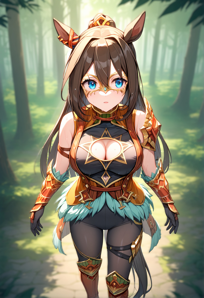 ai-generated, el_condor_pasa_(kukulkan_monk)_(umamusume), el_condor_pasa_(umamusume), highres, kukulkan_monk, pantyhose, umamusume