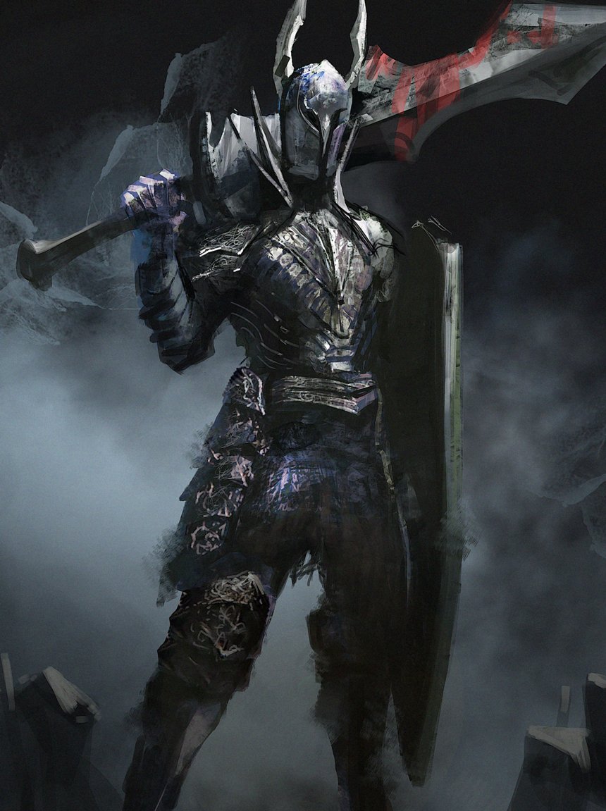 1other, armor, black_background, black_knight_(dark_souls), breastplate, commentary_request, dark_souls_(series), dark_souls_i