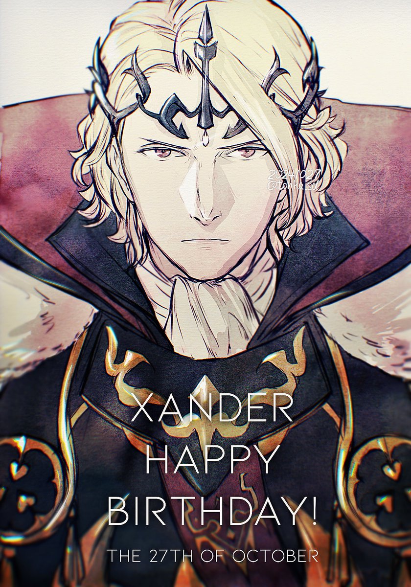 1boy, aristocratic_clothes, armor, black_armor, blonde_hair, character_name, closed_mouth, dated