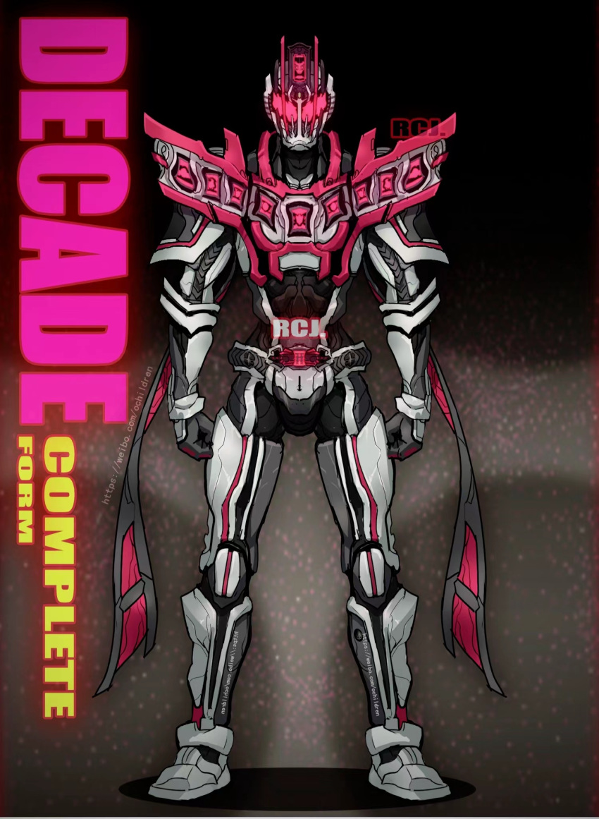 1boy, armor, artist_name, belt, bodysuit, compound_eyes, decadriver, drive_driver